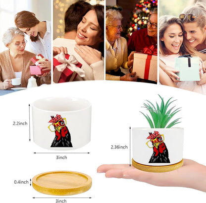 Window Garden Rooster Planter Pots,Rooster Gifts for Women/Men/Housewarming/Wedding/Festival Birthday Gifts Planter Pots,Outdoors/Indoors,Window Decor,Garden Decor,Yard Decor,Home Decor,Office