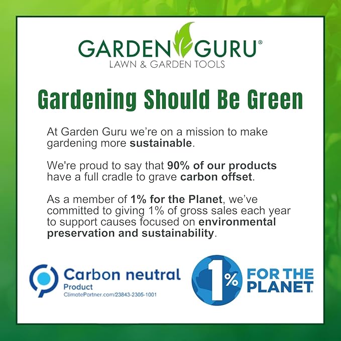 Garden Guru Indestructible Titanium Garden Clippers - Professional Bypass Hand Pruner Pruning Shear with Comfort Grip Handles for Gardening, Trimming, and Yard Work - Hardened Steel & Titanium Blade