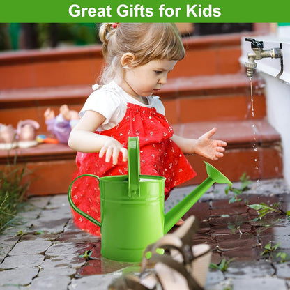 Finderomend Watering Can, Metal Watering Can 1.5L/51oz, Iron Art for Watering Bucket Home Office Small Portable Indoor Watering Equipment (Green)