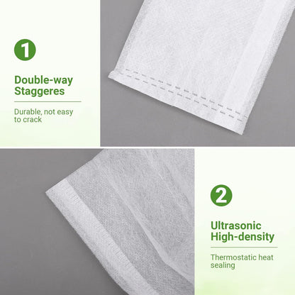 GREANER 200 PCS Nursery Bags, 5.5"x6.3" Non-Woven Fabric Seedling Bags Biodegradable for Home Garden Supply, Tree, Flower, Vegetable, Nursery Pots Container Plants Pouch