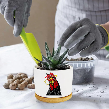 Window Garden Rooster Planter Pots,Rooster Gifts for Women/Men/Housewarming/Wedding/Festival Birthday Gifts Planter Pots,Outdoors/Indoors,Window Decor,Garden Decor,Yard Decor,Home Decor,Office
