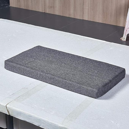 Memory Foam Chair Pads Non Slip Bottom Indoor Settee Cushion Piano Bench Seat Cushions 36 x 18 inch, Grey