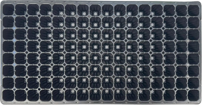 128 Cell Seedling Plastic Nursery Trays, 10 Pack, Thick Durable Germination Plug Trays, 1280 Cells Reusable Plant Propagation