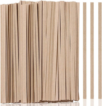 1000 Pcs Twist Ties, Kraft Paper Twist Ties Plant Ties Reusable Bread Ties for Party Cello Candy Coffee Treat Bags Cake Pops (9.8'')