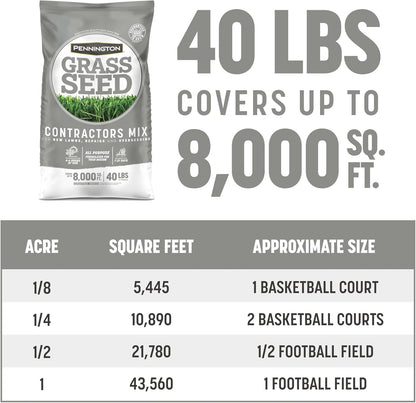Pennington Contractors Grass Seed Mix Northern Mix 40 lb