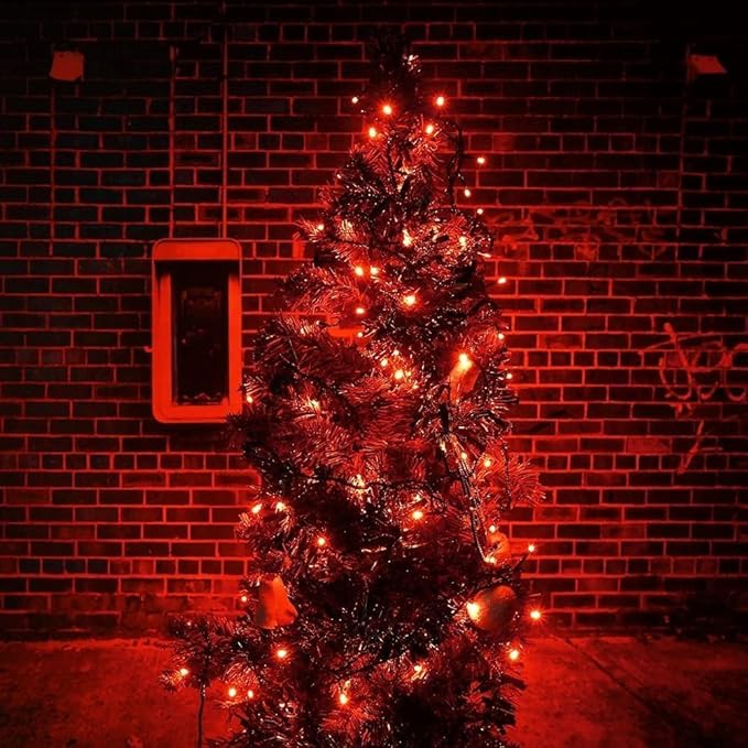 Connectable 240LED 88Ft 13Modes Christmas String Lights Indoor Outdoor | Extendable Green Wire Red Christmas Tree Lights with Timer | Twinkle Fairy Light Plug in for Xmas Tree Garden Decor(Red)