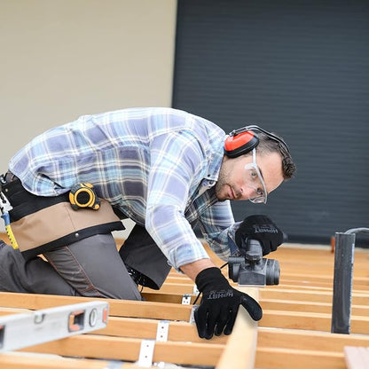 Latex Rubber Hand Coated Work Gloves - Safety Work Gloves - Excellent Grip for Construction Warehouse Garden 12 Pairs