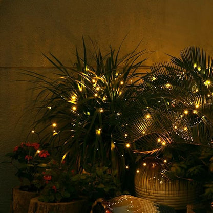 Solar String Lights 2 Pack, Outdoor Light Total 400 LED 144FT Solar Christmas Lights, 8 Modes Solar Lights Oudoor Waterproof for Tree Patio Yard Garden Christmas Parties Decoration (Warm White)