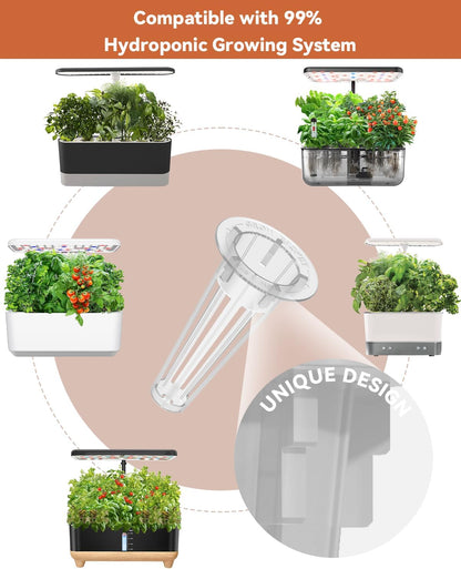 Fruits Seed Pod Kit for AeroGarden, Ahopegarden, iDoo, GARDENCUBE, MUFGA with Strawberry, Cucumber, Red/Golden Cherry Tomato, Compatible with All Indoor Hydroponics Growing System, 8-Pod