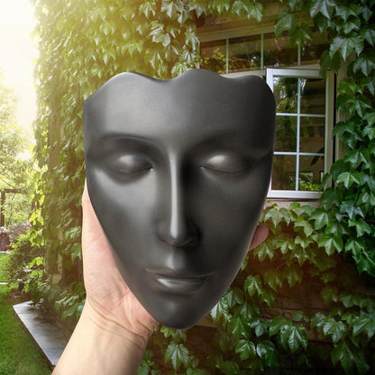 Face Vase,Ceramic Female Form Vase,Modern Sculpture Planter Pot,Human Face Dried Flower Shaped Vase,Wall Hanging Plant Pot for Home Decor Centerpieces, Office or Outdoor Hanging Decor