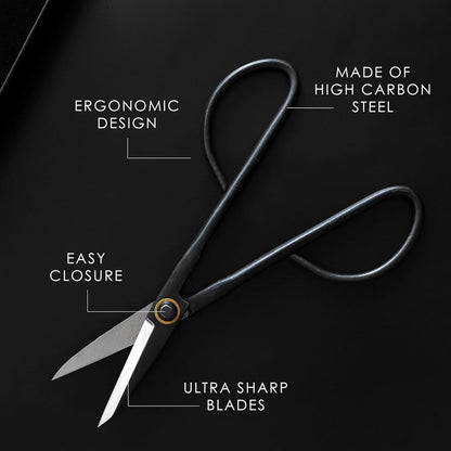 Professional Bonsai Slim Scissors | Pruning Shears for Trimming Plants | Japanese Gardening, Bonsai Tools | Garden Scissors