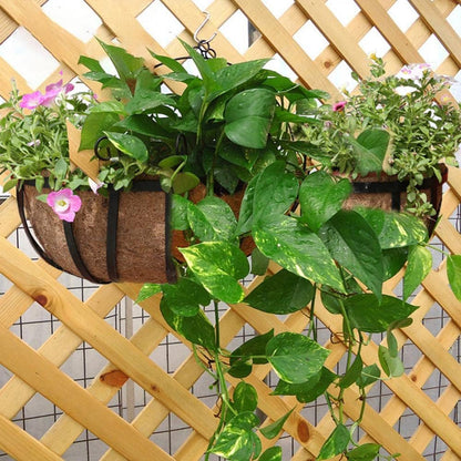 2-Pack Coconut Liners for Planters 30 inch, Half-Moon Shape Window Box Liners Coconut Planter Liners Replacement, Trough Coco Liners for Planters Flower Baskets