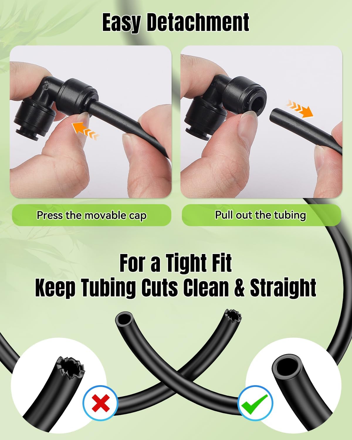 Pawfly 15 Pcs Quick Connect 1/4" Drip Irrigation Elbow Connectors, Anti-Leak Drip Irrigation Parts, Push-to-Fit 2-Way Elbows, Universal 90 Degree Elbow Fittings for 1/4 Inch Irrigation Tubing