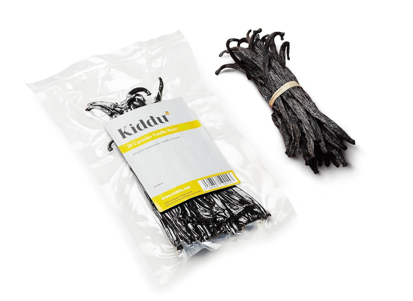 25 Premium Soft Vanilla Beans Grade A/B - Whole Vanilla beans, ideal for extract and every day use, 5-7" inches