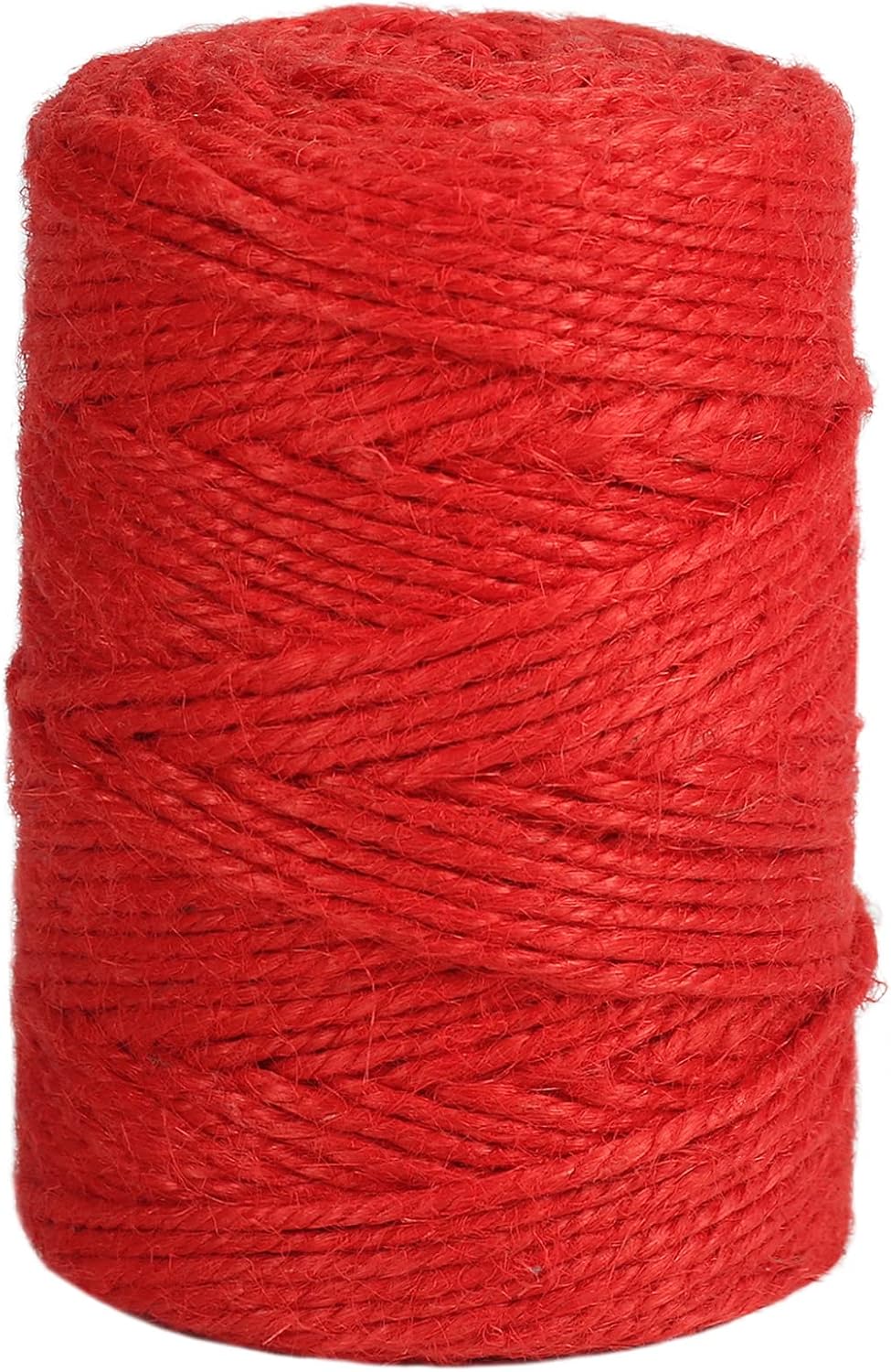 Tenn Well Red Jute Twine, 328 Feet 3mm Thick Craft Twine Packing String for Gift Wrapping, Gardening, DIY Projects