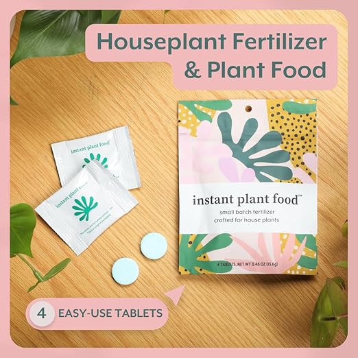 Instant Indoor Plant Care Bundle - Plant Food + Soil ProBiotics + Natural Pest Control Spray Tablets - for HOUSEPLANTS