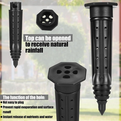 6 Pack Garden Watering Stake Large UV-Protected ABS Plastic Deep Root Irrigation Spike for Trees, Shrubs, Bushes, Shrubs, Flowers, Fruits, Vegetables, Potted Plants (8 Inch)