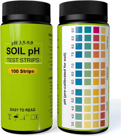 Sper Scientific 310007 Soil pH Test Strips - Quick and Accurate Testing for Home Gardening, Farming & Landscaping - Measures pH 3.5 to 9.0-100 Easy-to-Use Strips for Optimal Plant Growth - 2 pc
