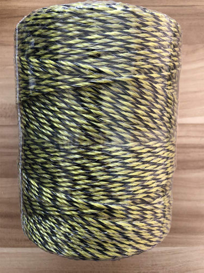 Electric Fence Polywire 1312 Feet，400 Meter，6 Stainless Steel Strands for Reliable Conductivity and Rust Resistance，Portable Electric Fence Rope