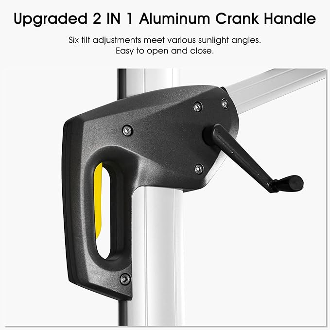 PURPLE LEAF 9 X 12 FT Cantilever Patio Umbrellas with Base Included, Large Square Offset Umbrella with 360° Rotation, Outdoor Aluminum Pool Umbrella for Pool Lawn Garden, Beige