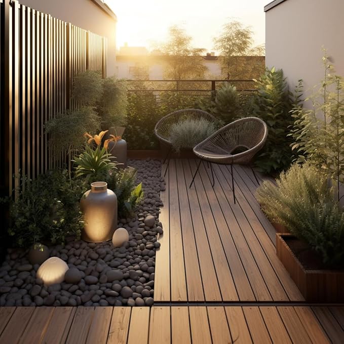 12 LBS River Rocks, StoneCreek, Decorative Garden Stones for Plant Landscaping, Polished Gravel Filler Pebbles for Home Decoration, Vases, Succulents, Flower Beds and Fish Tanks (Black, Medium)