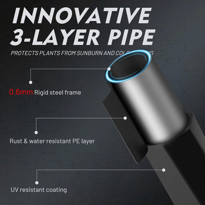 Garden Trellis for Climbing Plants Outdoor, 5.7FT Tall Metal Obelisk Trellis, 68.9" Umbrella Trellis for Potted Plants, Mushroom Top Trellises for Vines, Rose, Clematis, Pea, Bean, Tomato