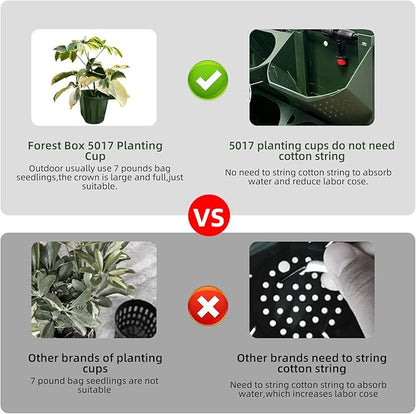 Self Watering Wall Mounted Vertical Planter, 36 Pots Wall Planter Indoor Vertical Living Green Plant Wall Easy Installation (Green with Timing System)