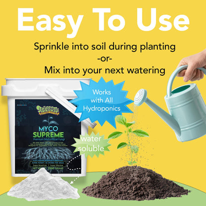 Mycorrhiza for Soil, Root Stimulator for Plants, Ultra Concentrated Mycorrhizae for Plants Strong Roots & Living Soil, Trifecta Myco Supreme Plant Root Stimulator for Tree, Rose and Flower Care