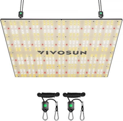 VIVOSUN VS3000 LED Grow Light with Full Spectrum Diodes & Daisy Chain Driver Dimmable Lights Sunlike for Seedling Veg & Bloom 300W Plant Grow Lamps for 3x3/4x4 Grow Tent
