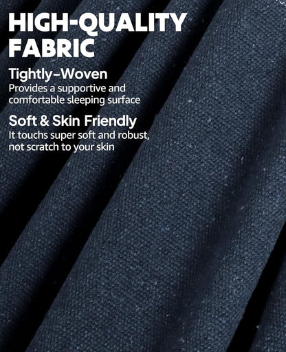 Chihee Cotton Hammock Large Soft Breathable Camping Hammock Holds Up to 660lbs Portable Tree Hammock with Detachable Spreader Bar Pillow 2 Strong Webbings 2 Carabiners Patio Garden Indoor Outdoor