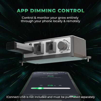 2025 MARS HYDRO FC-E1500 150Watt LED Grow Light 2.5x2.5ft Full Spectrum Grow Light Bar Plant Growing Light Remote Control Dimmable Grow Lamp Daisy Chain, Achieve 2.8 umol/J for Indoor Plants