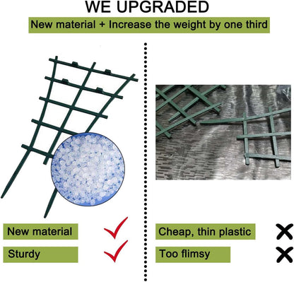 Plant Trellis Indoor, 6Pcs Stackable Plant Trellis for Climbing Plants Indoor, Small Plant Climbing Trellis for Potted Plants Plastic Climbing Plant Support Trellis for Houseplant Hoya Pothos