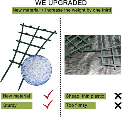 12 Pcs Garden DIY Mini Climbing Trellis Plastic Superimposed Potted Plant Support Garden Trellises for Potted Climbing Plants Vines