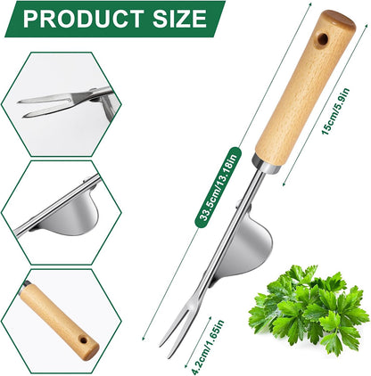 Hand Weeder Tool, Stainless Steel 2 Pcs Weeder Tool for Garden and Farm,Weeding Tool for Gardening,Garden Weeder, Weed Pulling Tool, Weed Puller Tool