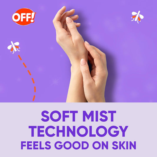 OFF! Clean Feel Insect Repellent Misting Spray, Fragrance-Free Bug Spray for Lasting Protection from Mosquitoes and Ticks, 6 oz