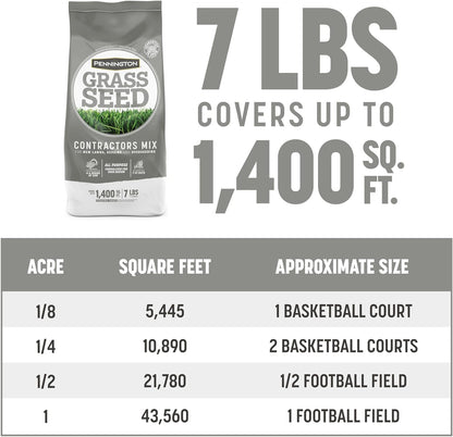 Pennington Contractors Grass Seed Mix Central 7 lb