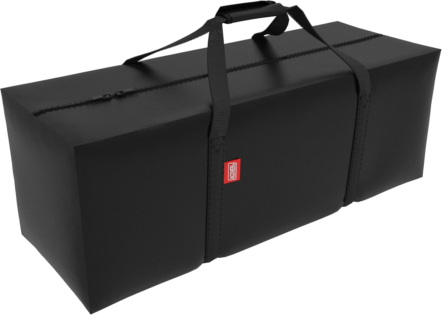 Outdoor Rectangular Cushion/Cover Storage Bag, Protective Zippered Storage Bags with Handles, 60"X20"X28" Black