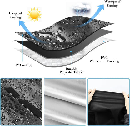 Prep Table Cover, Service Cart Cover for WEN 73009 500-Pound Service Utility Cart Waterproof Rolling Tool Carts Grill Table Covers - 42" L x 17" W x 31" H