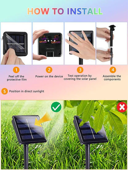 6 Pack Solar Christmas Lights Outdoor, 600 LED 198 FT Solar Powered String Lights Waterproof with Green Wire 8 Lighting Modes, Twikle Light for Xmas Tree Fence Party Yard Garden Decor, Multicolored