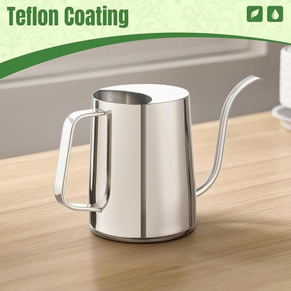 Watering Can for Indoor Plants, Indoor Watering Can with Long Spout and Handle Rust-Proof 304 Stainless Steel Material (1000ml/34oz)