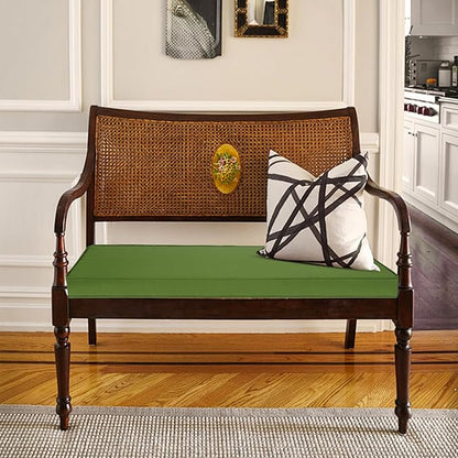 Outdoor Bench Cushion 48 x 16 x 3 Inch with Ties, Thick Waterproof Porch Swing Cushions for Patio Furniture Chair Pad, Seat Sofa Garden Replacement Cushion Sponge Filling