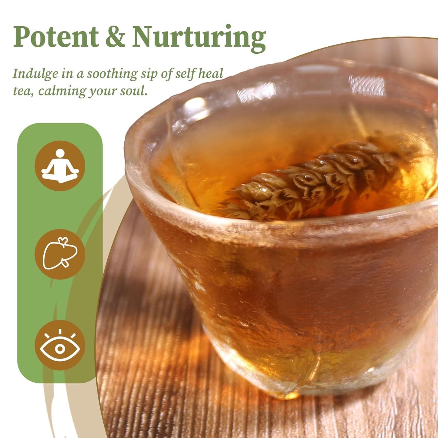 FullChea - Whole Self Heal Herb, 3oz/85g - Prunella Vulgaris Loose Leaf Herbal Tea - Natural Dried Xia Ku Cao- No Additives, Non-GMO, Caffeine-free - Supports Liver & Eye Health