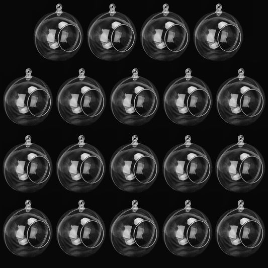 19 Pcs 4.72 Inch Hanging Tealight Candle Holder, Hanging Tealight Holder Globe for Wedding, Christmas, Party, Centerpiece Accessory and Home Decor by KUKLIPJIM.