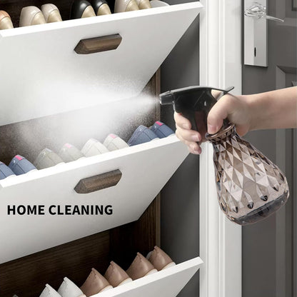 2 Pcs Spray Bottles, 500 ml/17 oz Empty Water Spray Bottles, Plastic Reusable Adjustable Mist Sprayer Squirt Bottles Containers Refillable for Cleaning Solutions, Gardening, Plants (Grey)