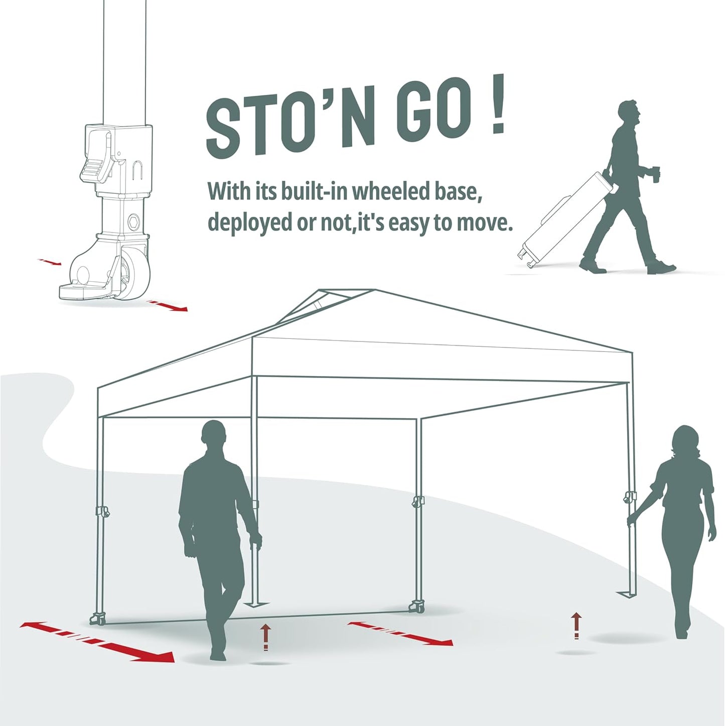 CROWN SHADES 12x12 Pop Up Canopy Tent Instant Commercial with 150D Silver Coated Fabric Including 1 Removable Sidewall, 4 Ropes, 8 Stakes, Weight Bags, STO 'N Go Bag, Black