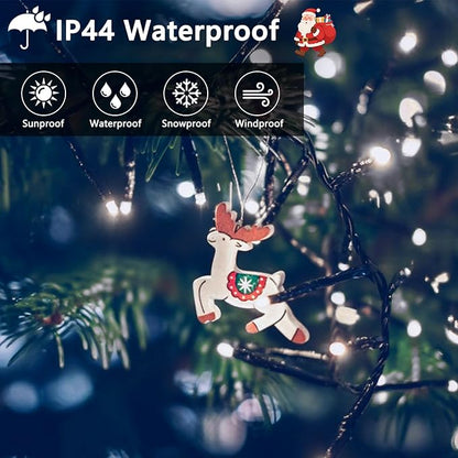 50FT 1000 LED Cluster Christmas Lights, Christmas Tree Lights Outdoor Indoor with 8 Modes & Timer & Remote, Firecrackers String Lights Waterproof for Garland Party Xmas Decorations, Cool White