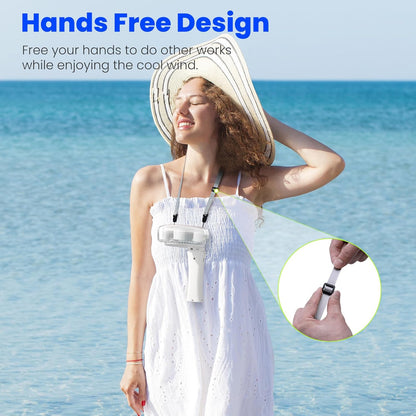 HandFan 2025 Upgraded Portable Misting Fan, Two Button Easy Operation, Handheld Rechargeable Mister Fan, Spray Water Mist Fans, Mini Electric Cooling Fans for Travel, Outdoors, Disney(White)