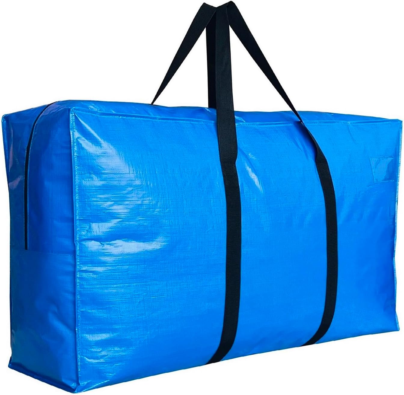 168 Gallon Extra Large Storage Bags, Jumbo Moving Storage Bags, Foldable Big Blue Waterproof Outdoor Patio Cushion Storage Bag, 65x30x20inch - 1PACK