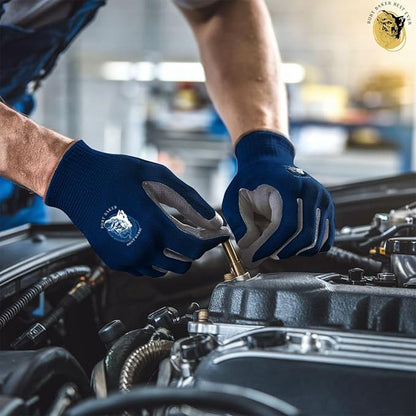 No-Slip Grip Boost Lightweight Work Gloves (PRECISION FIT) Heavy Duty Dipped Slip Resistant Men & Womens