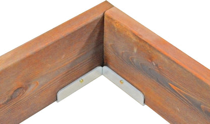 Red Cedar Wood Raised Vegetable Garden Bed - Amish Made in USA (5.5" Raised Bed with Decorative Corners, Cedar Stain)